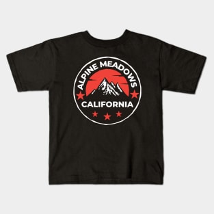 Alpine Meadows Ski Snowboard Mountain California Yosemite - Travel Kids T-Shirt